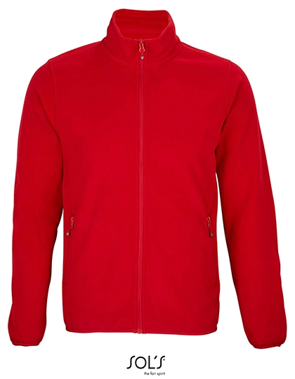 Men´s Factor Zipped Fleece Jacket zum Besticken und Bedrucken in der Farbe Red mit Ihren Logo, Schriftzug oder Motiv.