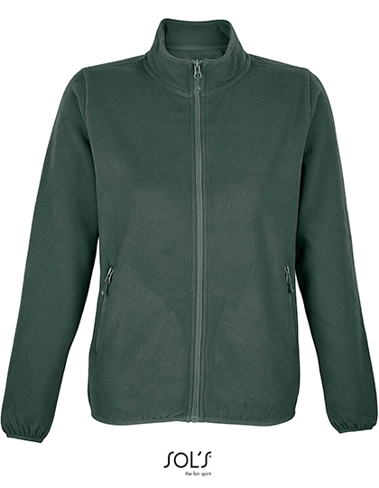 Women´s Factor Zipped Fleece Jacket zum Besticken und Bedrucken in der Farbe Forest Green mit Ihren Logo, Schriftzug oder Motiv.