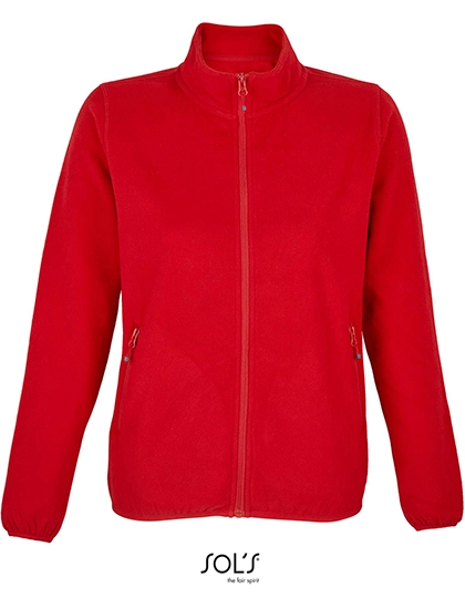 Women´s Factor Zipped Fleece Jacket zum Besticken und Bedrucken in der Farbe Red mit Ihren Logo, Schriftzug oder Motiv.