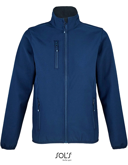 Women´s Falcon Zipped Softshell Jacket zum Besticken und Bedrucken in der Farbe Abyss Blue mit Ihren Logo, Schriftzug oder Motiv.
