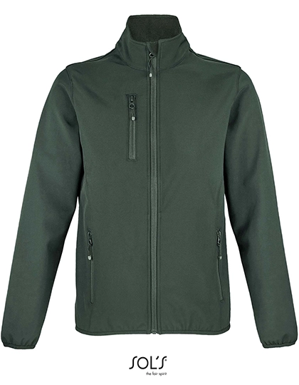Women´s Falcon Zipped Softshell Jacket zum Besticken und Bedrucken in der Farbe Forest Green mit Ihren Logo, Schriftzug oder Motiv.