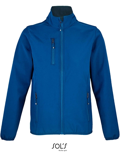 Women´s Falcon Zipped Softshell Jacket zum Besticken und Bedrucken in der Farbe Royal Blue mit Ihren Logo, Schriftzug oder Motiv.