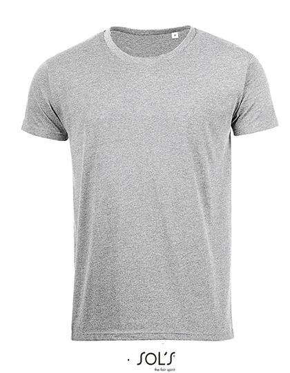 Men´s T-Shirt Mixed zum Besticken und Bedrucken in der Farbe Grey Melange mit Ihren Logo, Schriftzug oder Motiv.