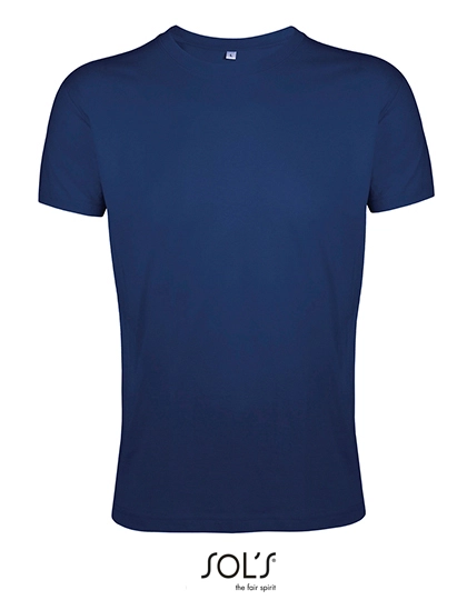 Regent Fit T-Shirt zum Besticken und Bedrucken in der Farbe French Navy mit Ihren Logo, Schriftzug oder Motiv.