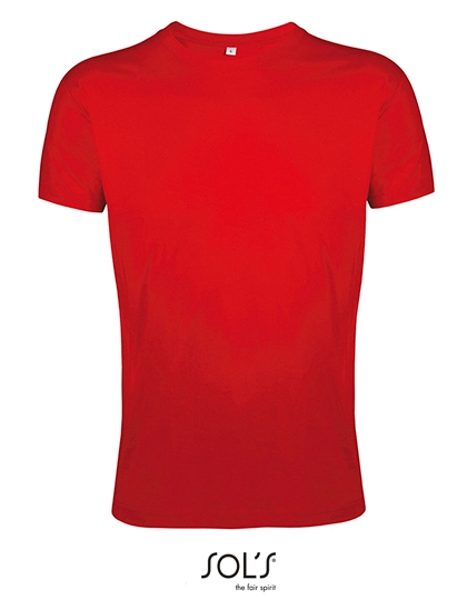 Regent Fit T-Shirt zum Besticken und Bedrucken in der Farbe Red mit Ihren Logo, Schriftzug oder Motiv.