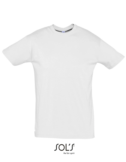 Regent T-Shirt 150 zum Besticken und Bedrucken in der Farbe Ash (Heather) mit Ihren Logo, Schriftzug oder Motiv.