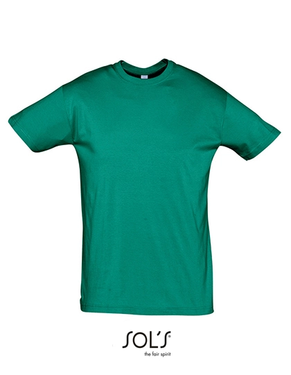 Regent T-Shirt 150 zum Besticken und Bedrucken in der Farbe Emerald mit Ihren Logo, Schriftzug oder Motiv.