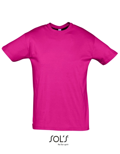Regent T-Shirt 150 zum Besticken und Bedrucken in der Farbe Fuchsia mit Ihren Logo, Schriftzug oder Motiv.