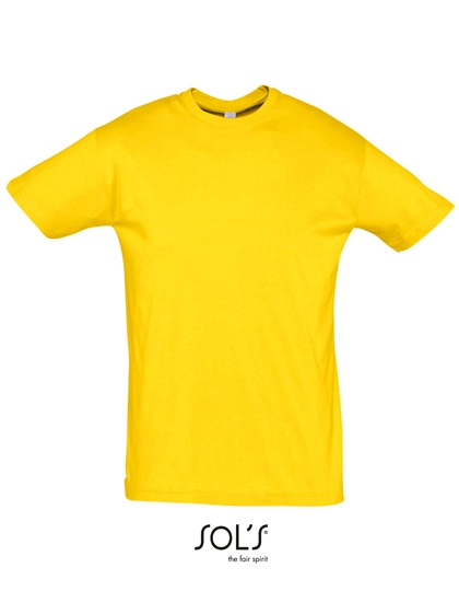 Regent T-Shirt 150 zum Besticken und Bedrucken in der Farbe Gold mit Ihren Logo, Schriftzug oder Motiv.