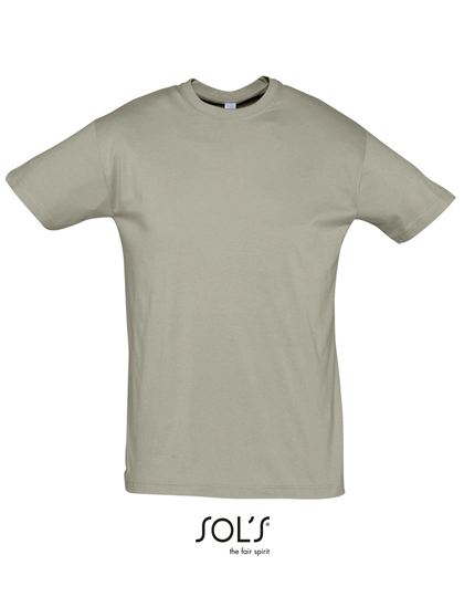 Regent T-Shirt 150 zum Besticken und Bedrucken in der Farbe Khaki mit Ihren Logo, Schriftzug oder Motiv.