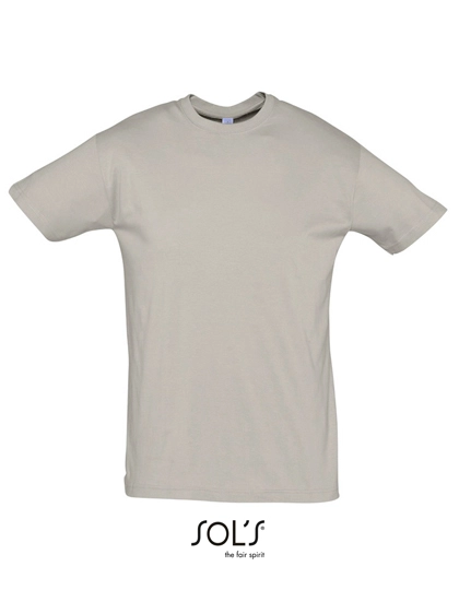 Regent T-Shirt 150 zum Besticken und Bedrucken in der Farbe Light Grey (Solid) mit Ihren Logo, Schriftzug oder Motiv.