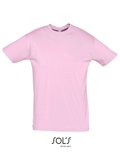 Regent T-Shirt 150 zum Besticken und Bedrucken in der Farbe Medium Pink mit Ihren Logo, Schriftzug oder Motiv.