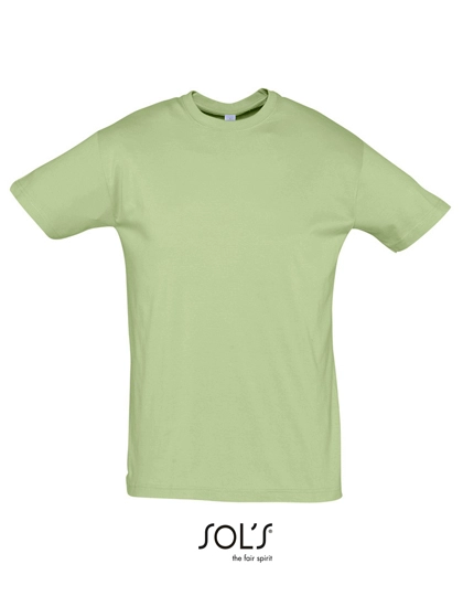Regent T-Shirt 150 zum Besticken und Bedrucken in der Farbe Sage Green mit Ihren Logo, Schriftzug oder Motiv.
