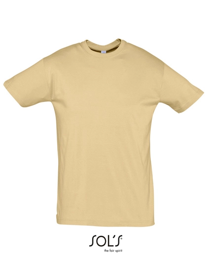 Regent T-Shirt 150 zum Besticken und Bedrucken in der Farbe Sand mit Ihren Logo, Schriftzug oder Motiv.