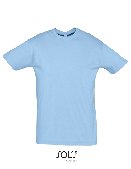 Regent T-Shirt 150 zum Besticken und Bedrucken in der Farbe Sky Blue mit Ihren Logo, Schriftzug oder Motiv.