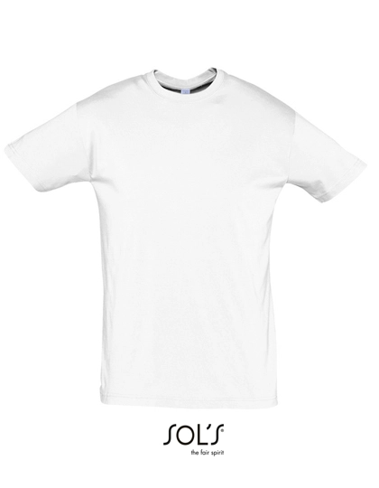 Regent T-Shirt 150 zum Besticken und Bedrucken in der Farbe White mit Ihren Logo, Schriftzug oder Motiv.