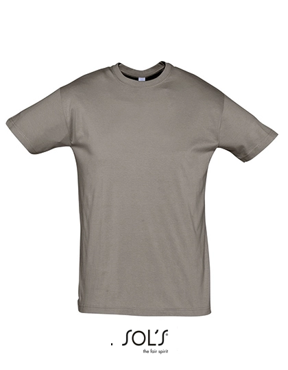 Regent T-Shirt 150 zum Besticken und Bedrucken in der Farbe Zinc (Solid) mit Ihren Logo, Schriftzug oder Motiv.