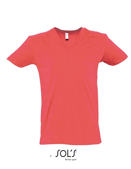 Short Sleeve Tee Shirt Master zum Besticken und Bedrucken in der Farbe Coral mit Ihren Logo, Schriftzug oder Motiv.