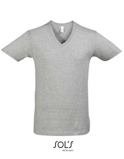 Short Sleeve Tee Shirt Master zum Besticken und Bedrucken in der Farbe Grey Melange mit Ihren Logo, Schriftzug oder Motiv.