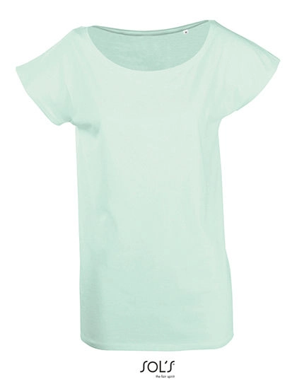 Women´s T-Shirt Marylin zum Besticken und Bedrucken in der Farbe Jade Green mit Ihren Logo, Schriftzug oder Motiv.