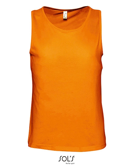 Men´s Tank Top Justin zum Besticken und Bedrucken in der Farbe Orange mit Ihren Logo, Schriftzug oder Motiv.