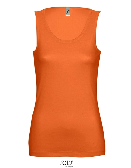 Women´s Tank Top Jane zum Besticken und Bedrucken in der Farbe Orange mit Ihren Logo, Schriftzug oder Motiv.