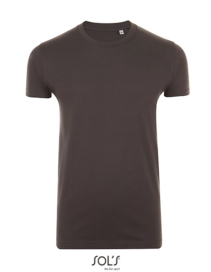 Imperial Fit T-Shirt zum Besticken und Bedrucken in der Farbe Dark Grey (Solid) mit Ihren Logo, Schriftzug oder Motiv.