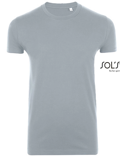 Imperial Fit T-Shirt zum Besticken und Bedrucken in der Farbe Pure Grey mit Ihren Logo, Schriftzug oder Motiv.