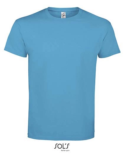 Imperial T-Shirt zum Besticken und Bedrucken in der Farbe Aqua mit Ihren Logo, Schriftzug oder Motiv.