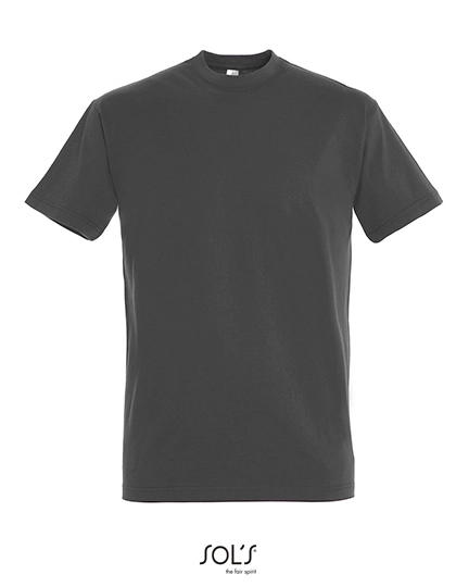 Imperial T-Shirt zum Besticken und Bedrucken in der Farbe Dark Grey (Solid) mit Ihren Logo, Schriftzug oder Motiv.