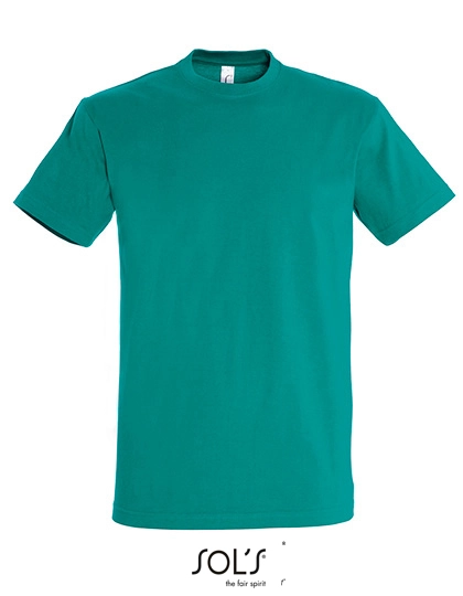 Imperial T-Shirt zum Besticken und Bedrucken in der Farbe Emerald mit Ihren Logo, Schriftzug oder Motiv.