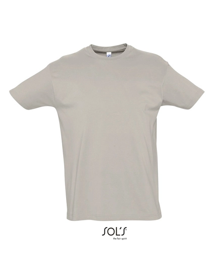 Imperial T-Shirt zum Besticken und Bedrucken in der Farbe Light Grey (Solid) mit Ihren Logo, Schriftzug oder Motiv.