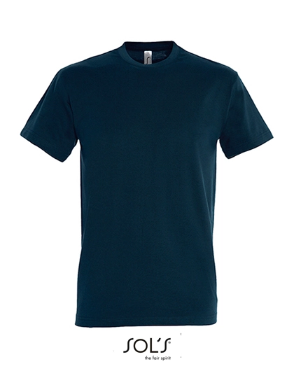 Imperial T-Shirt zum Besticken und Bedrucken in der Farbe Petroleum Blue mit Ihren Logo, Schriftzug oder Motiv.