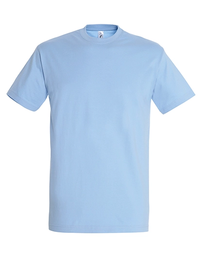 Imperial T-Shirt zum Besticken und Bedrucken in der Farbe Sky Blue mit Ihren Logo, Schriftzug oder Motiv.