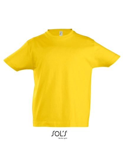 Kids´ Imperial T-Shirt zum Besticken und Bedrucken in der Farbe Gold mit Ihren Logo, Schriftzug oder Motiv.
