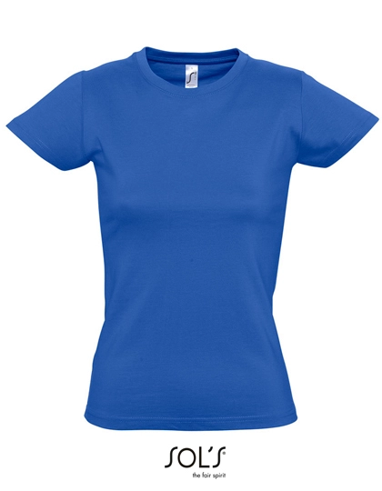 Women´s Imperial T-Shirt zum Besticken und Bedrucken in der Farbe Royal Blue mit Ihren Logo, Schriftzug oder Motiv.