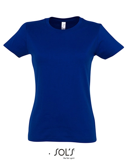 Women´s Imperial T-Shirt zum Besticken und Bedrucken in der Farbe Ultramarine mit Ihren Logo, Schriftzug oder Motiv.