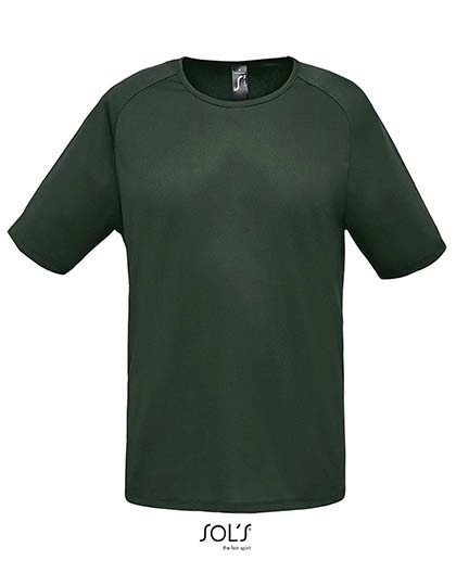 Men´s Raglan Sleeves T Sporty zum Besticken und Bedrucken in der Farbe Forest Green mit Ihren Logo, Schriftzug oder Motiv.