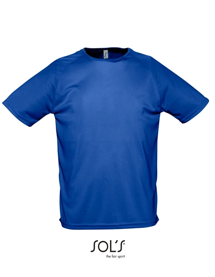 Men´s Raglan Sleeves T Sporty zum Besticken und Bedrucken in der Farbe Royal Blue mit Ihren Logo, Schriftzug oder Motiv.