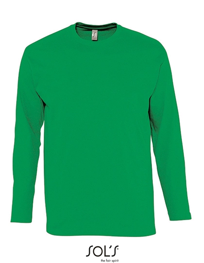 T-Shirt Monarch Long Sleeve zum Besticken und Bedrucken in der Farbe Kelly Green mit Ihren Logo, Schriftzug oder Motiv.