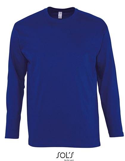 T-Shirt Monarch Long Sleeve zum Besticken und Bedrucken in der Farbe Ultramarine mit Ihren Logo, Schriftzug oder Motiv.