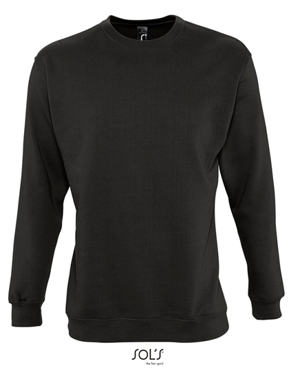 Unisex Sweatshirt New Supreme zum Besticken und Bedrucken in der Farbe Black mit Ihren Logo, Schriftzug oder Motiv.