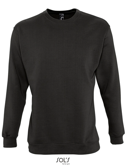 Unisex Sweatshirt New Supreme zum Besticken und Bedrucken in der Farbe Deep Charcoal Grey (Solid) mit Ihren Logo, Schriftzug oder Motiv.