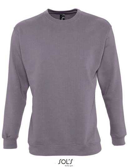 Unisex Sweatshirt New Supreme zum Besticken und Bedrucken in der Farbe Flannel Grey (Solid) mit Ihren Logo, Schriftzug oder Motiv.