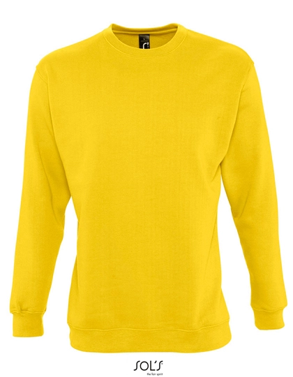 Unisex Sweatshirt New Supreme zum Besticken und Bedrucken in der Farbe Gold mit Ihren Logo, Schriftzug oder Motiv.