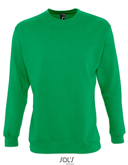 Unisex Sweatshirt New Supreme zum Besticken und Bedrucken in der Farbe Kelly Green mit Ihren Logo, Schriftzug oder Motiv.