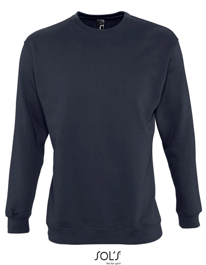 Unisex Sweatshirt New Supreme zum Besticken und Bedrucken in der Farbe Navy mit Ihren Logo, Schriftzug oder Motiv.