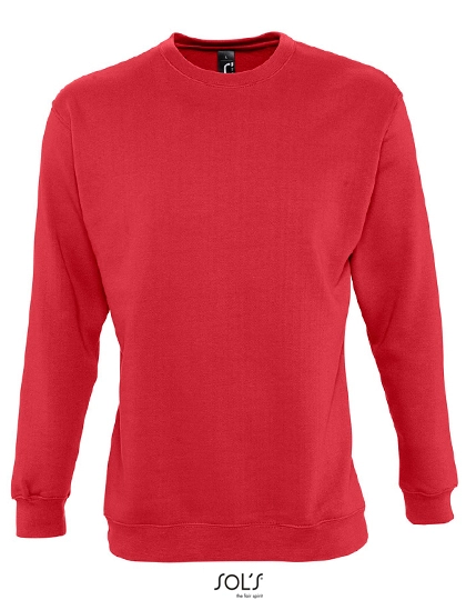 Unisex Sweatshirt New Supreme zum Besticken und Bedrucken in der Farbe Red mit Ihren Logo, Schriftzug oder Motiv.