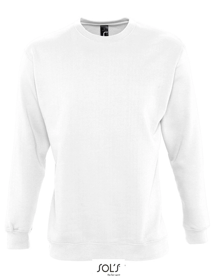Unisex Sweatshirt New Supreme zum Besticken und Bedrucken in der Farbe White mit Ihren Logo, Schriftzug oder Motiv.