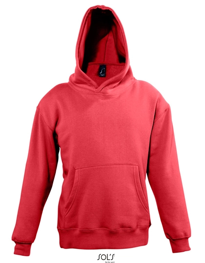 Kids´ Hooded Sweat Slam zum Besticken und Bedrucken in der Farbe Red mit Ihren Logo, Schriftzug oder Motiv.